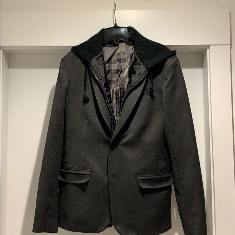 Guess Blazer with detachable hoodie.